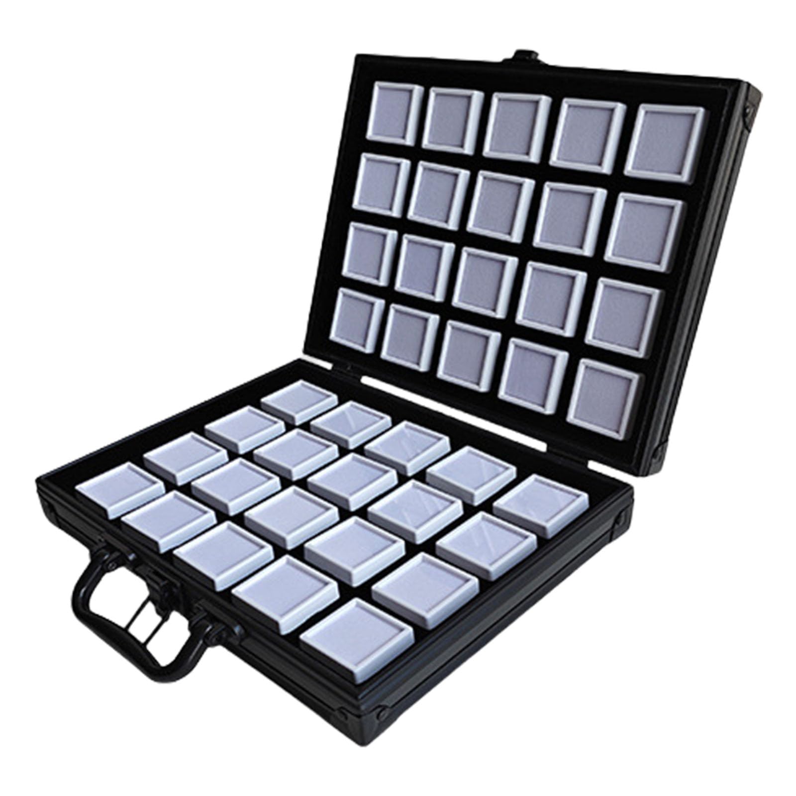 Boîte de rangement portable aluminium verrouillable valise de transport rigide pour matériel