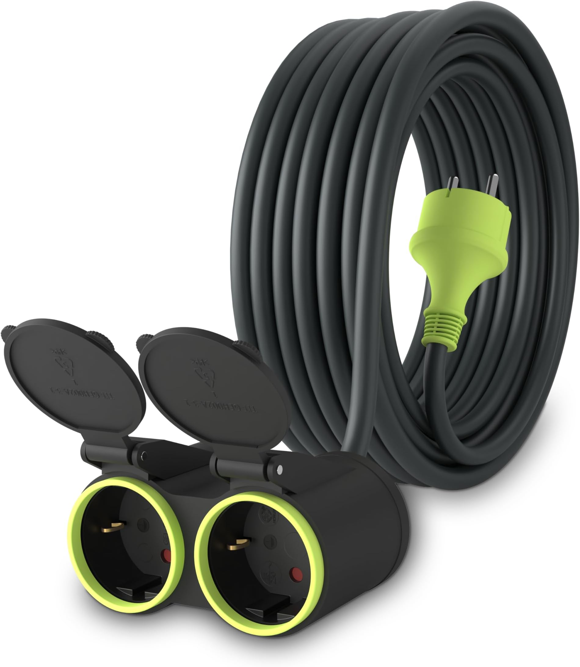 Rallonge câble MutecPower - Prise Schuko avec connecteur à 2 Voies ...