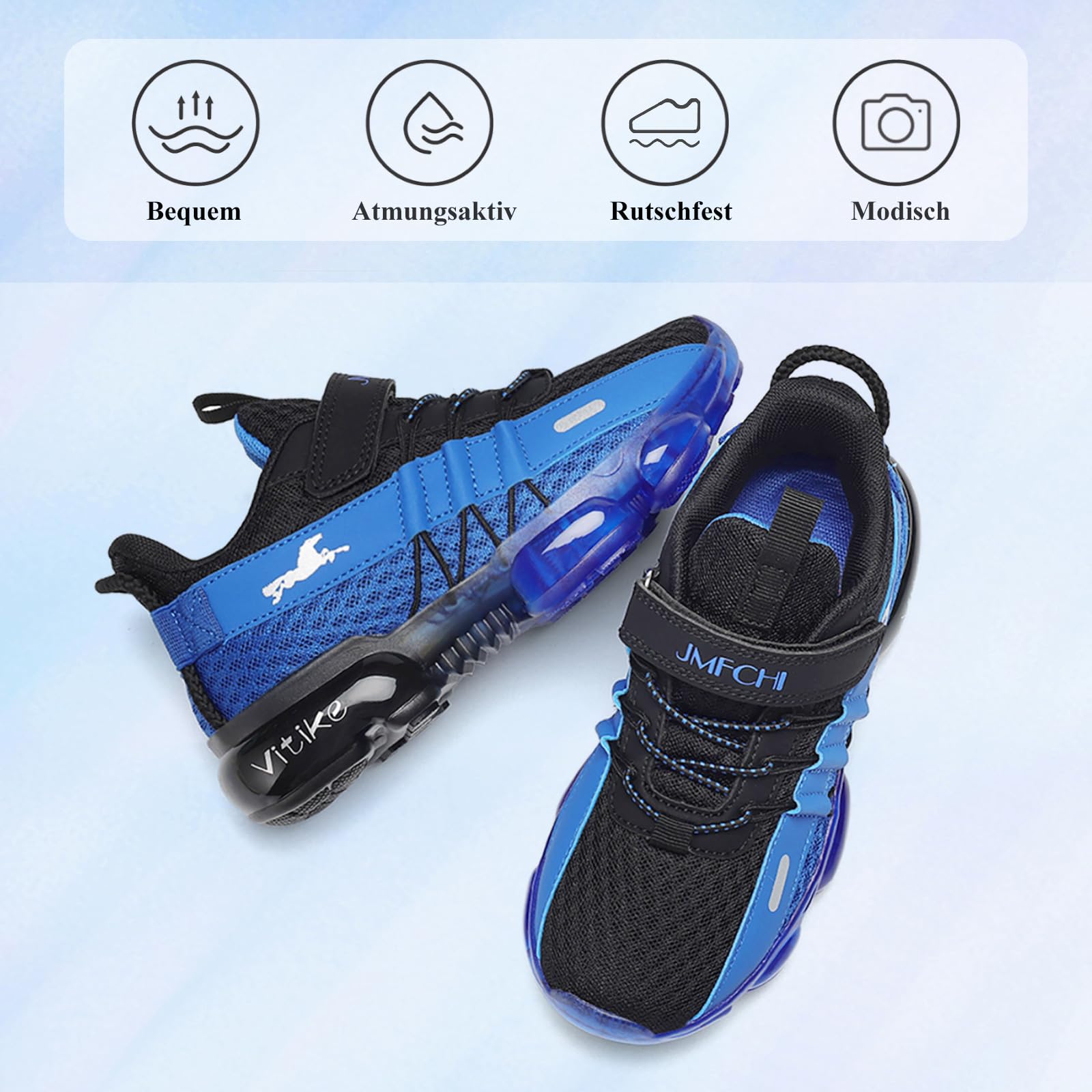 JMFCHI Scarpe da ginnastica per bambini, scarpe da ginnastica per bambini, scarpe sportive, casual, traspiranti, leggere, per bambini, unisex