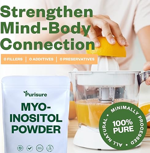 Miniatura 4 de Myo Inositol Polvo 8.82oz (500 porciones), nootrópico, potenciador cognitivo, apoyo general a la salud, memoria, aprendizaje, enfoque,