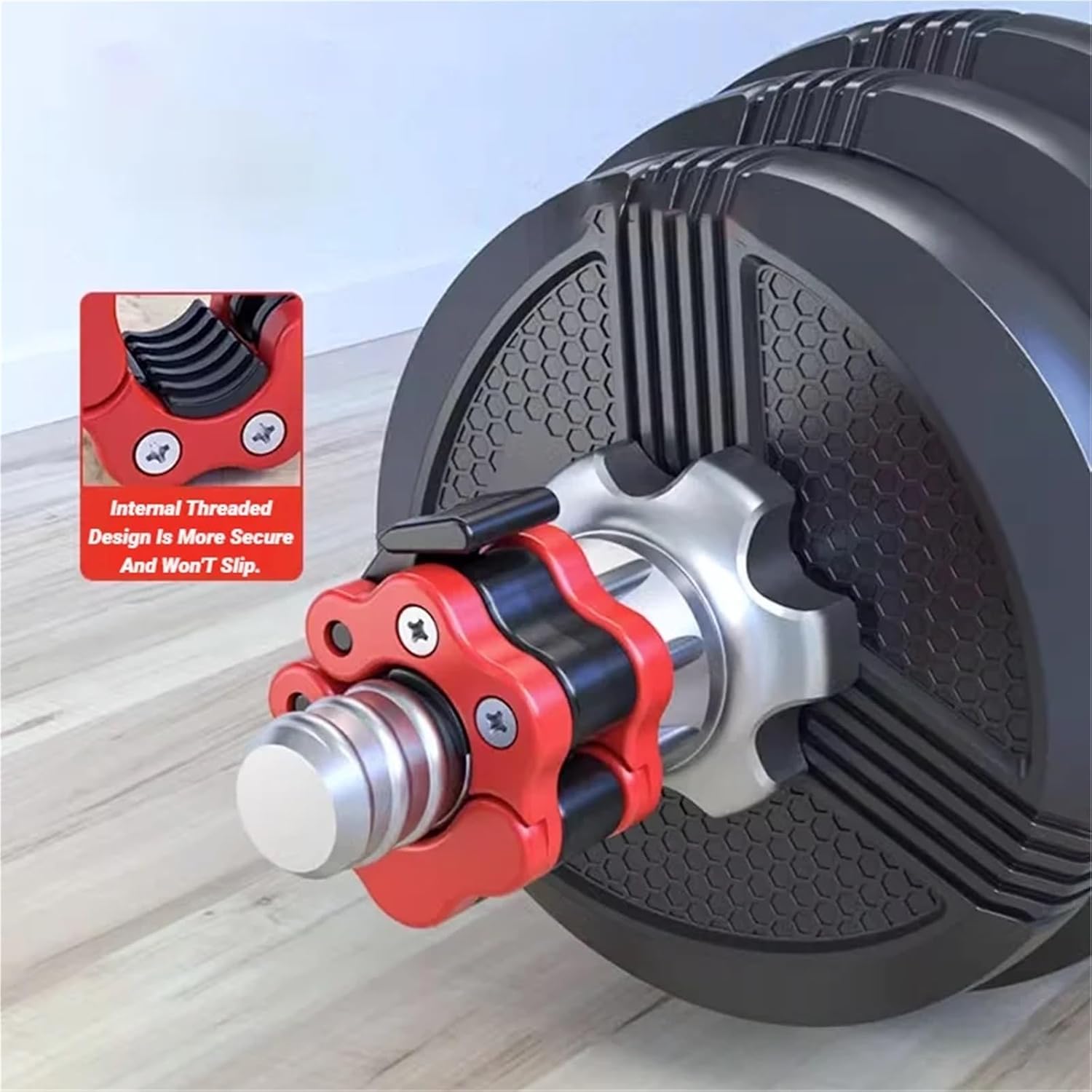 Standard Spin-Lock Barbell Anti-Slip Nuts 2pcs 25MM Spring Quick Release Barbell Collar Lock Spin Clamps for Weight Lifting for Barbell