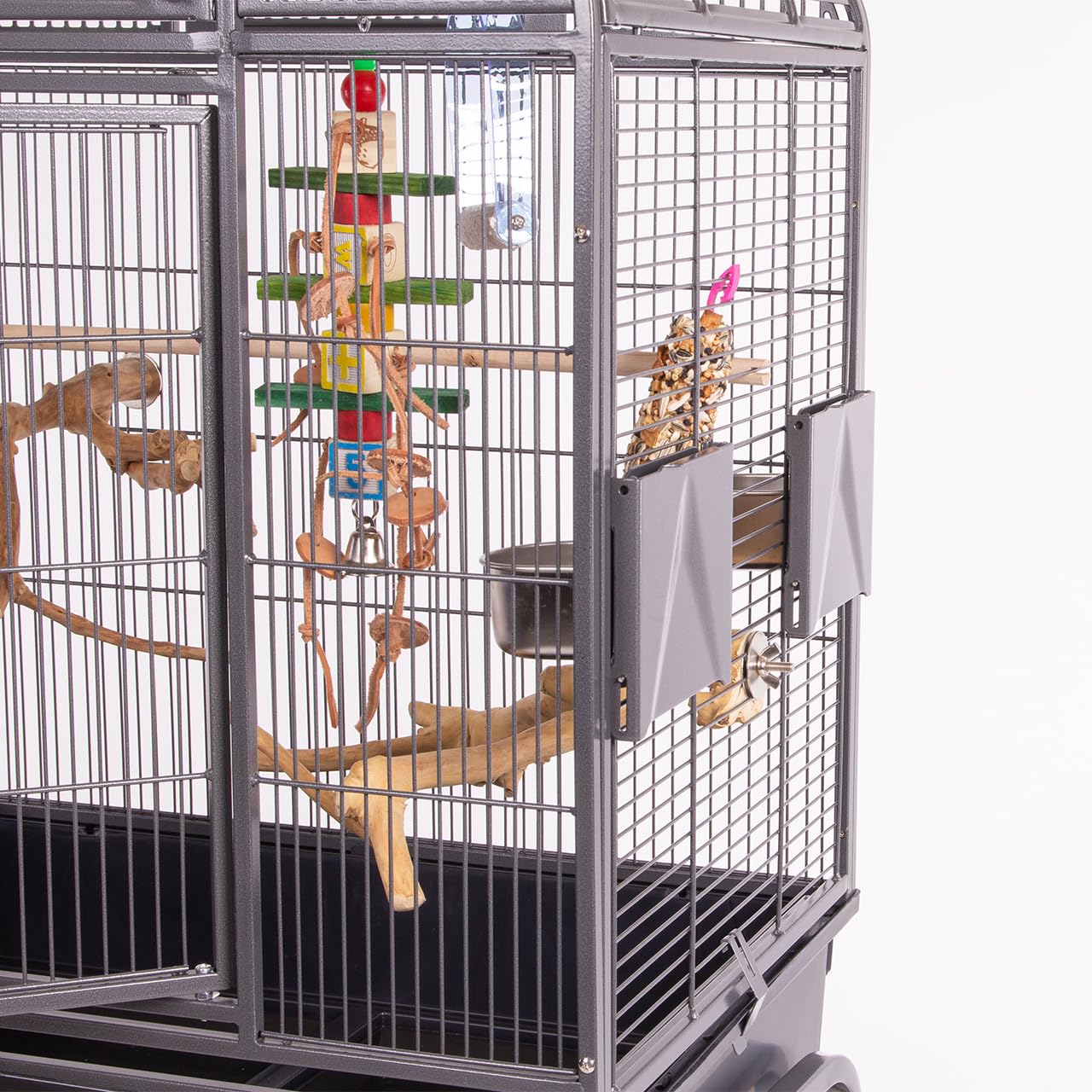 Montana Cages | Sittichkäfig, Käfig, Voliere, Vogelkäfig Mini San Remo - Antik DAS Allround-Talent