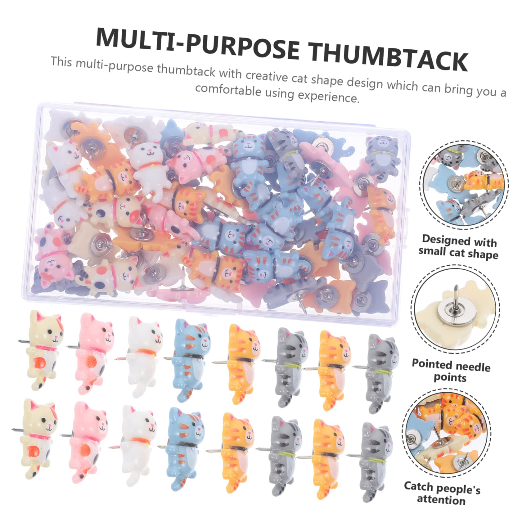 DOITOOL Lot De 50 Punaises En Liège Pour Tableau D'affichage