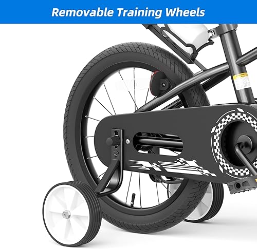 Miniatura 6 de Glaf Bicicleta para niños de 12, 14 y 16 pulgadas, con ruedas de entrenamiento para niños y niñas a partir de 3 años, bicicleta con soporte para