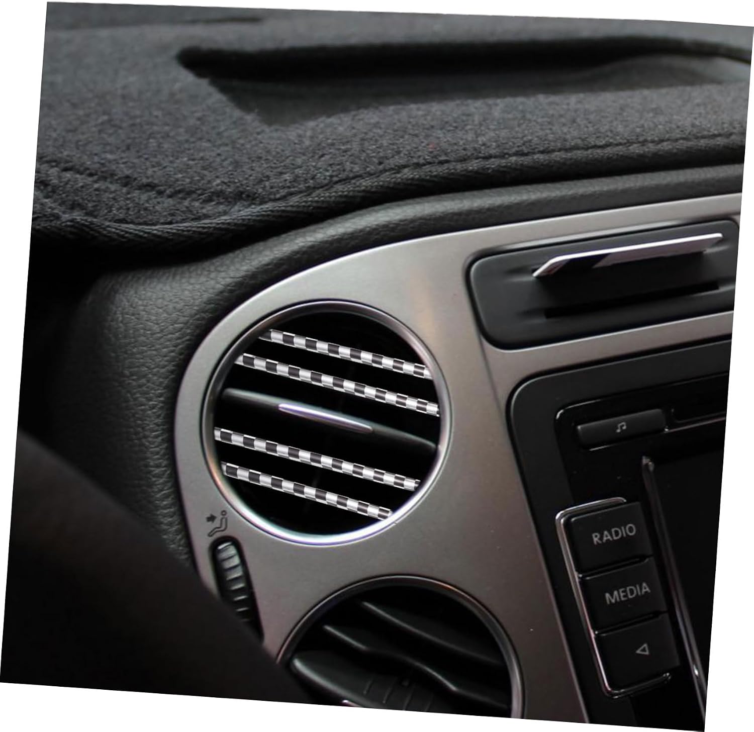 Gatuida 1roll Auto Vent Outlet Trim Strip Stylish Shaped Decorative Moulding for for Enhanced Interior Look