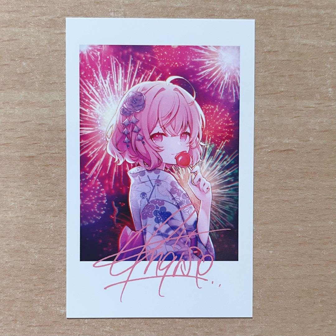 Amazon.co.jp: nqrse チェキ風カード デジタルサイン入り ED