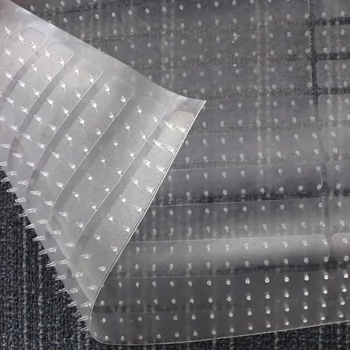 Miniatura 5 de Home Must Haves Protector de piso de vinilo transparente de plástico transparente de alta calidad con patrón acanalado de PVC para alfombra (27