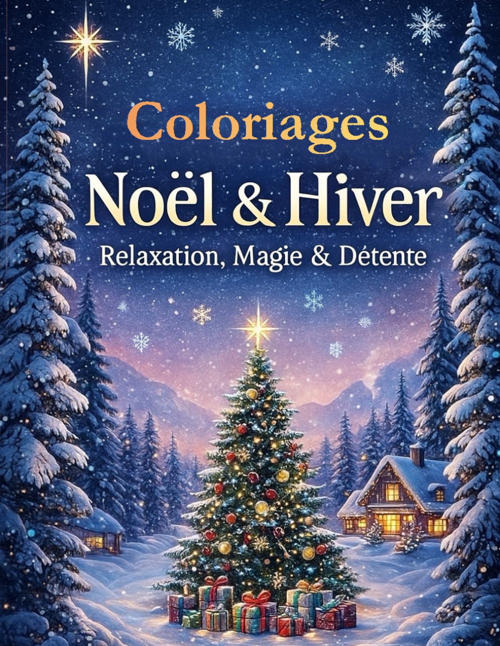 Coloriage Noël et hiver: 60 pages