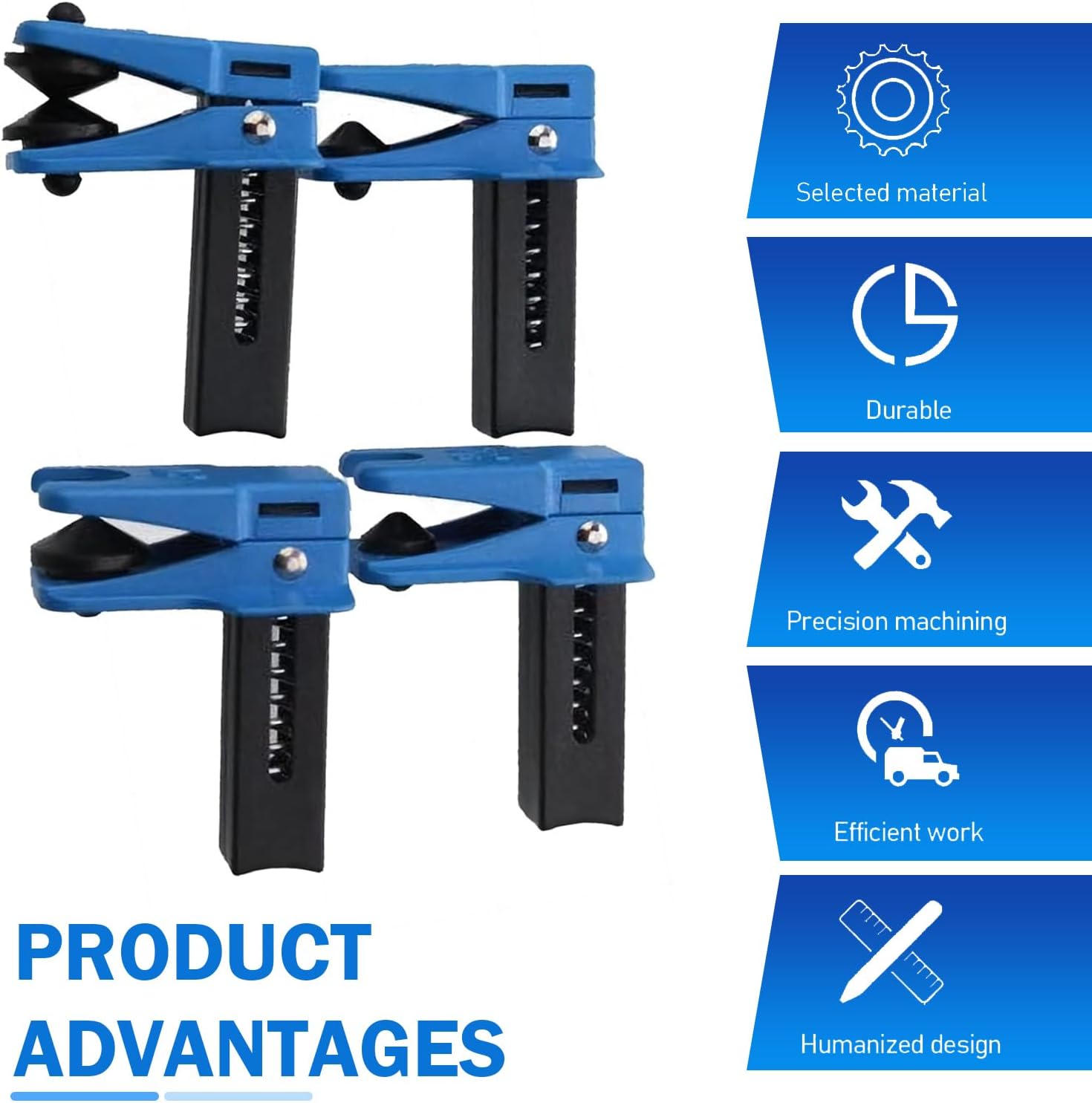 4PCS Car Brake Line Clamps, 1/2'' 3/8'' 5/16'' Auto Brake Oil Line Plug Tool, Vehicle Automatic Fluid Stop Clamp Set, Universal Brakes Oil Lines Guard for Most Cars