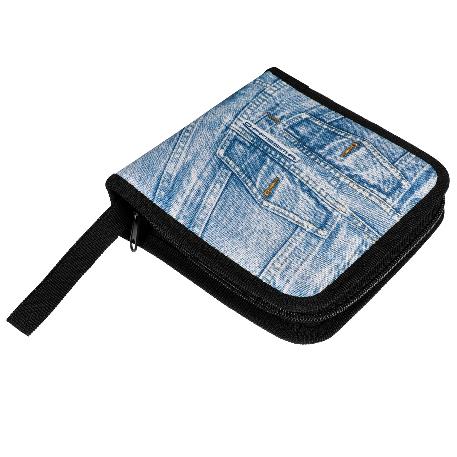 Aruicheng CD DVD Hüllen CD DVD Aufbewahrung CD Tasche CD Aufbewahrungsbox CD Box CD Mappe CD Hülle Mit Taschen Aufbewahrung CD Case DVD Organizer Aufbewahrungstasche für Auto und Zuhause Computer &