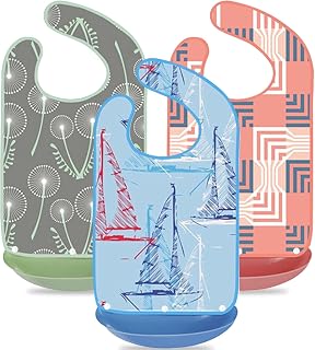 Adult Bibs, Bibs For Adults Senior Citizens With Crumb Catcher, Waterproof & Washable Bibs For Elderly Men Women Eating