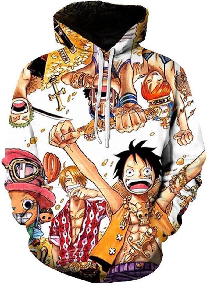 Xinkule Felpe Con Cappuccio Di Serie Ingrandire Di One Piece Fumetti D Avventura Per Ragazzi E Uomo Amazon It Abbigliamento