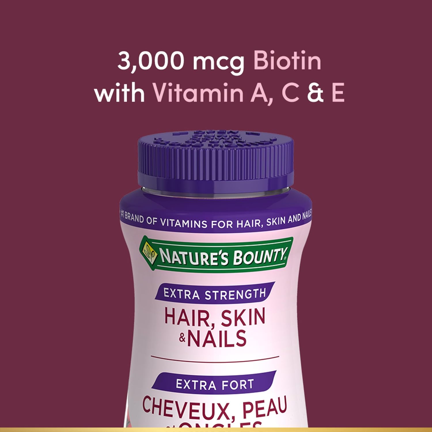 Extra Strength Hair, Skin & Nails Gummies