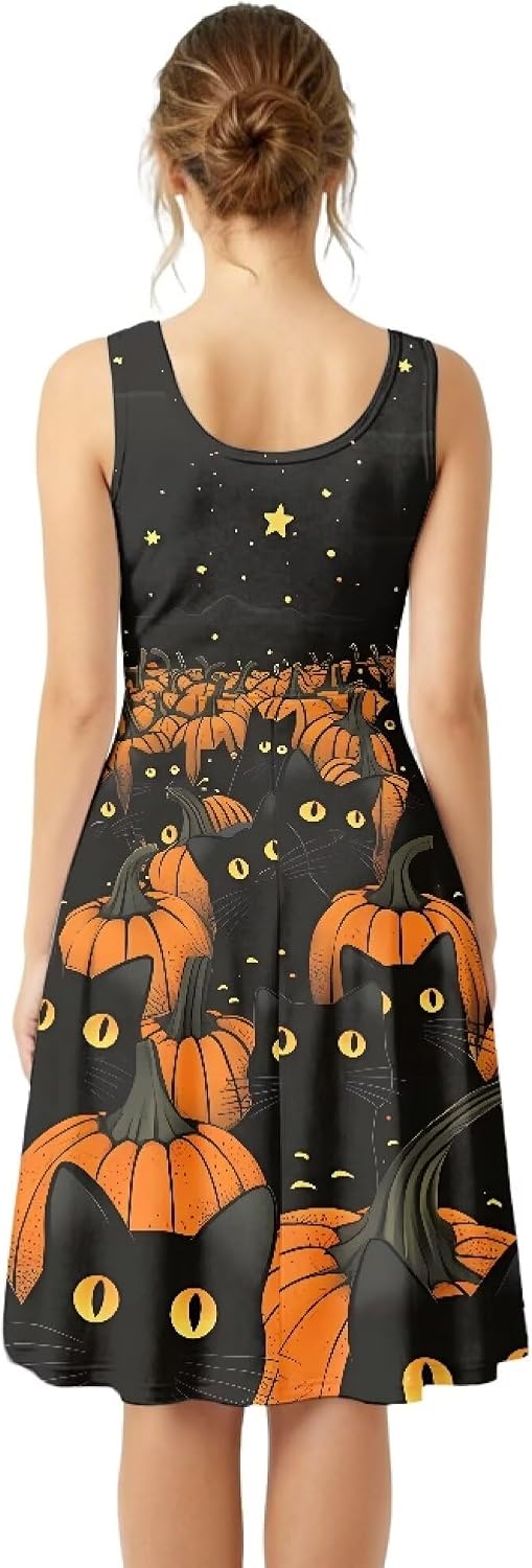 Casual Sleeveless A-Line Dresses for Women Tank Top Dress with Pockets XS - 4XL