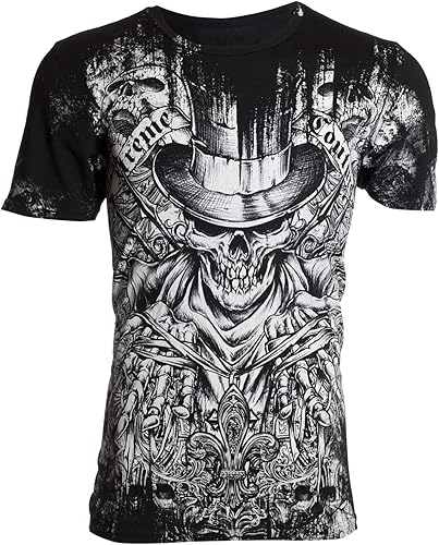 Xtreme Couture by Affliction - Camiseta de manga corta para hombre, color negro, Negro -