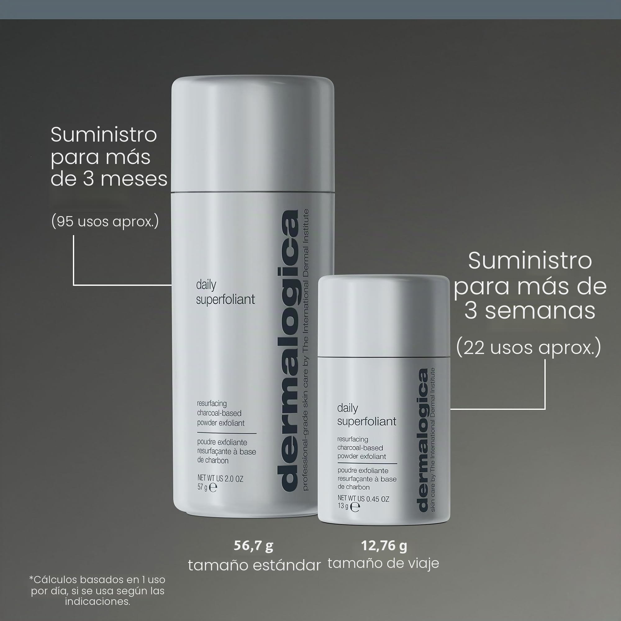 Dermalogica Daily Superfoliant - Polvo exfoliante anticontaminación Age Smart, Piel suave y saludable, Líneas de expresión y arrugas, Todo tipo de pieles, 57g | Exfoliante en polvo de carbón que renueva la piel y ayuda a protegerla de los efectos de la co