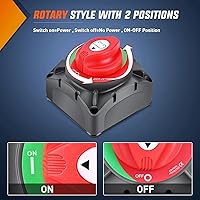 Vista 6 de Nilight Interruptor de Batería de Alta Corriente de 600A 12V 24V 48V ON OFF Interruptor Maestro de Corte de Energía de Batería de Servicio Pesado