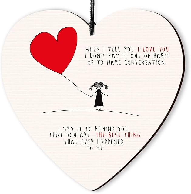 Dorothy Spring You are Best Wooden Heart Hanging Gifts for Best Friends Birthday Women Friendship Plaques with Thoughtful Accents Presents Sign Saying For Ever Love Romantic Xmas Ornament