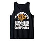 Snake Stuffed Animal Python Owner Reptile Burmese Python Tank Top
