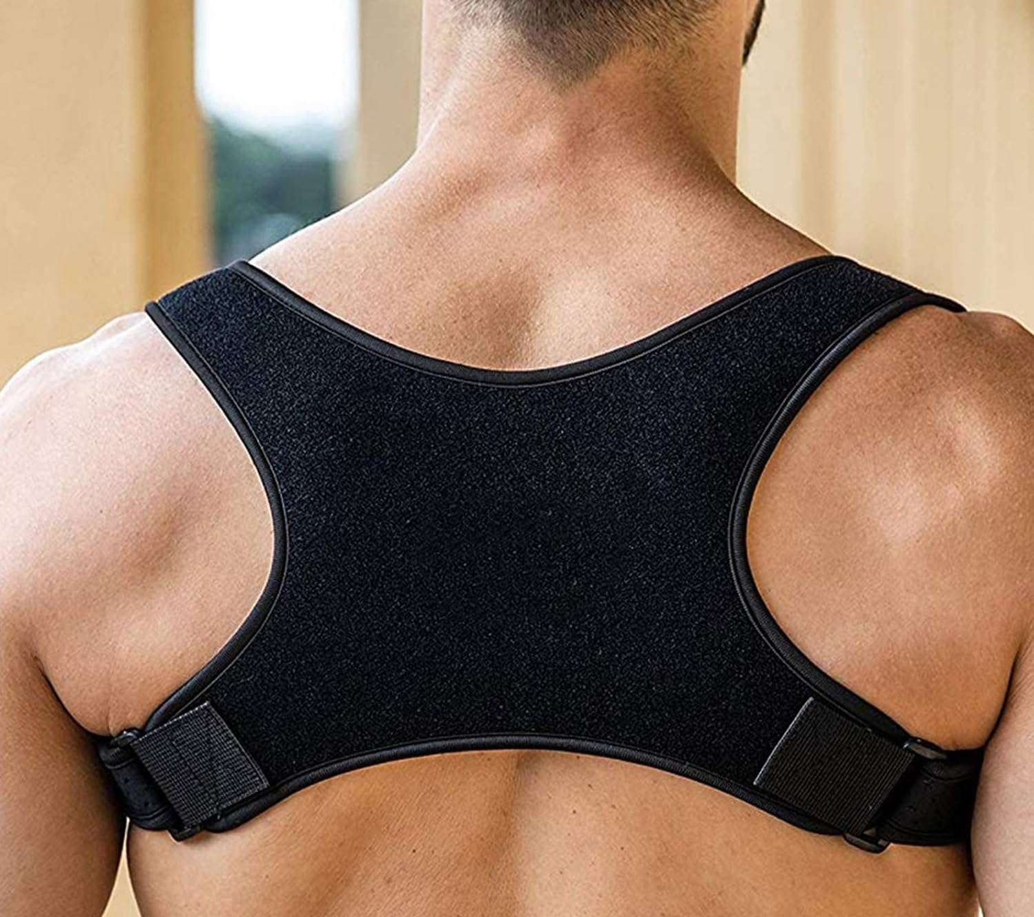 Back posture correction belt for men and women with anti hunchback adjustable body posture correction device, slightly elastic, comfortable and not tight