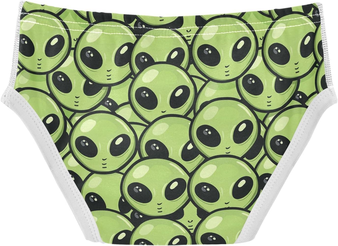visesunny Boys Training Underwear Cute Green Aliens Breathe Cotton Potty Briefs Size 2T-8Y for Toddler