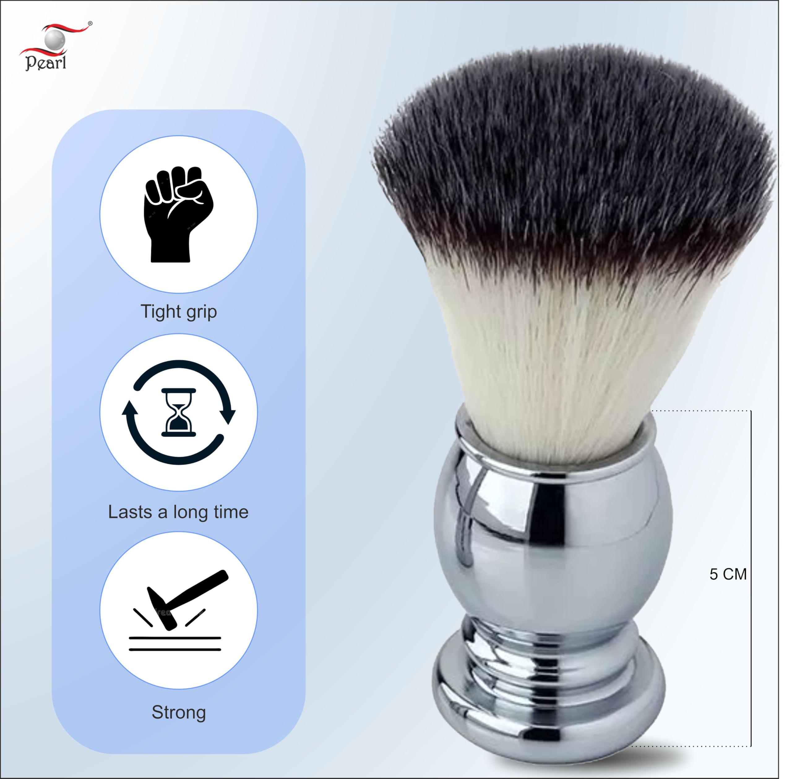 Pearl Shaving Brush SMB-501 SY (CHROME) - Image 8 thumbnail