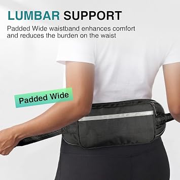 Hands Free Dog Leash 2 Dogs,Waist Leash for Dog Walking (Meidum) | Two Dog Leash No Tangle,Double Dog Leashes with Waist Belt,Zipper Pouch,Two Shock Absoring Bungee,Integrated Waist Bag Belt