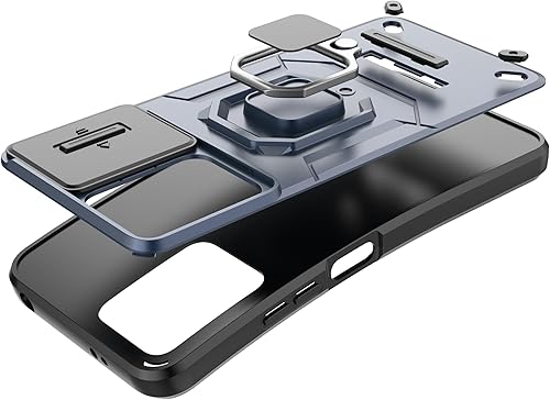 Miniatura 5 de YOUULAR Funda de teléfono móvil para Xiaomi Redmi 13CPoco C65 5G Soporte para coche Ventana corredera a prueba de golpes Cubierta protectora del