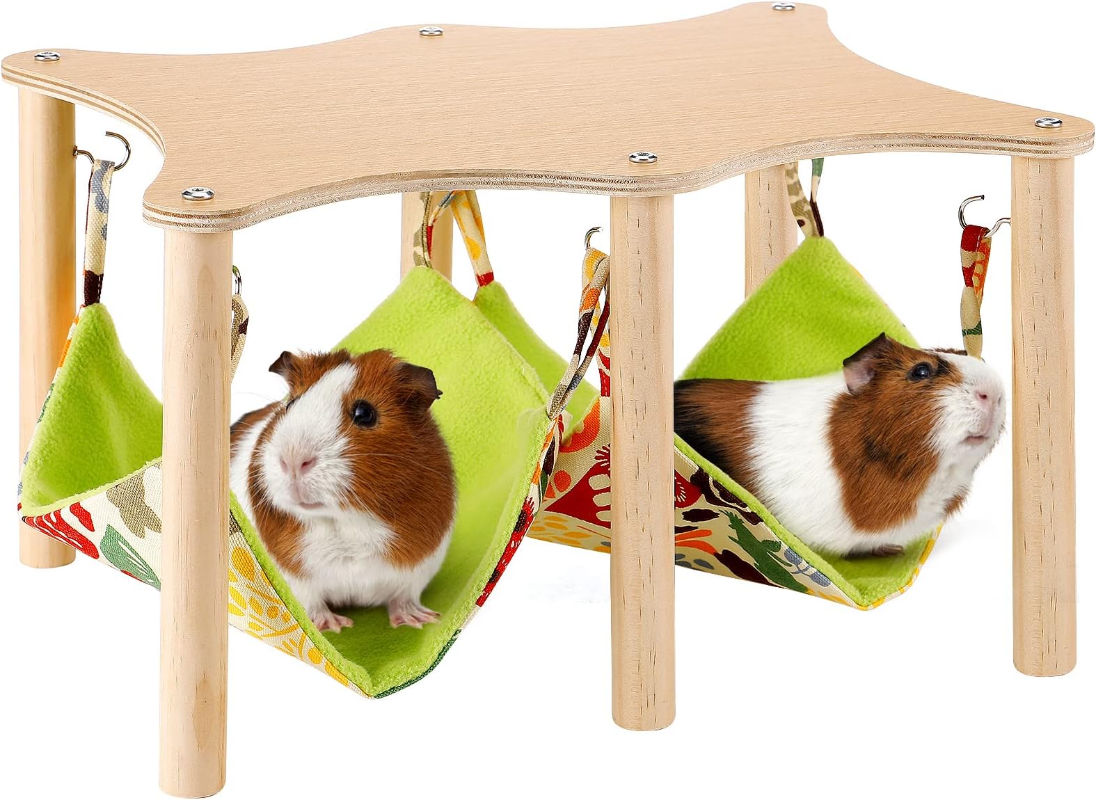 Grddaef Guinea Pig Bed, Small Animal Bunk Bed Guinea Pig