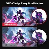 KOORUI G2722P 27 Inch Gaming Monitor,200Hz, Fast IPS, QHD 1440P, 1ms, Adaptive Sync, Lifting Adjustable, VESA Mountable, HDMI/DP, Low Blue Light, 99% SRGB - 4