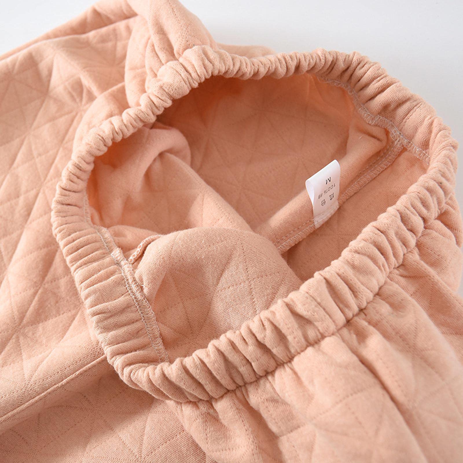 Un Pijama Cómodo Pijama Mujer De Pijamas Hombre Pijamas De Pareja De Algodón Puro De Otoño E Invierno De Color Sólido Conjunto De