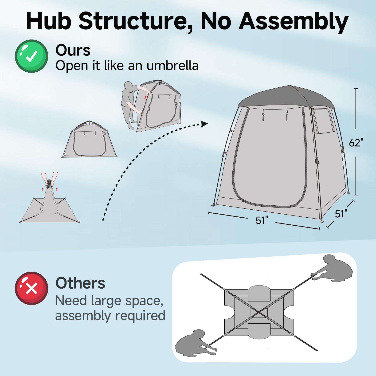 Amazon.co.jp: 全天候対応ポッドスポーツテント、アウトドアウェザー