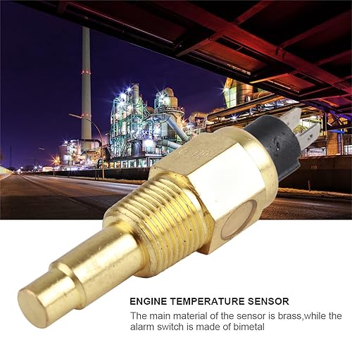 Miniatura 3 de Sensor de temperatura del agua del motor, sensor de temperatura de enfriamiento del refrigerante de rosca macho de latón NPT de 38 pulgadas,