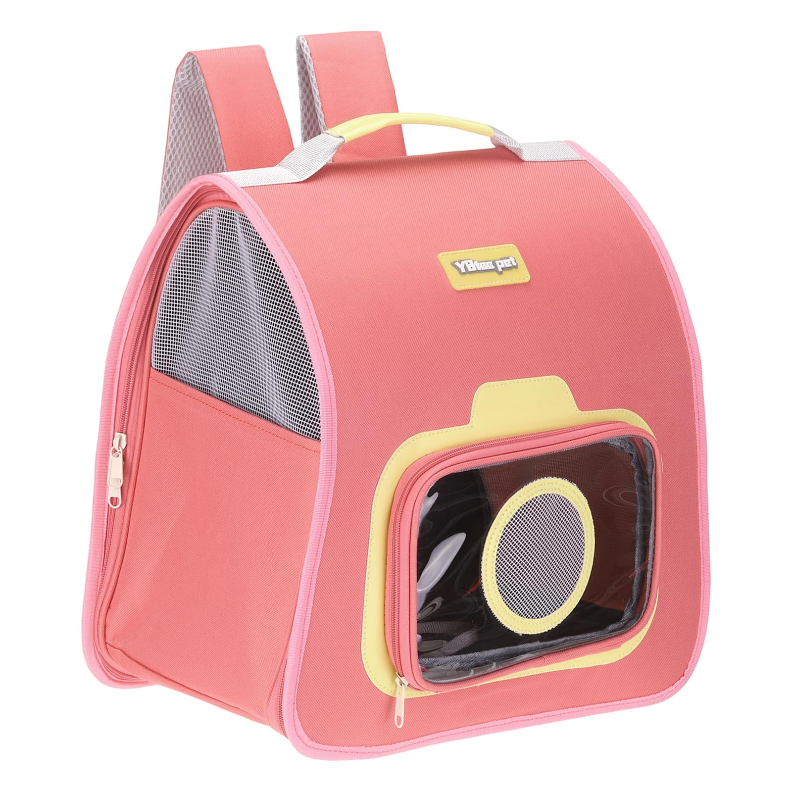 Sac à dos pour chat grand espace respirant pliable petits chiens rose