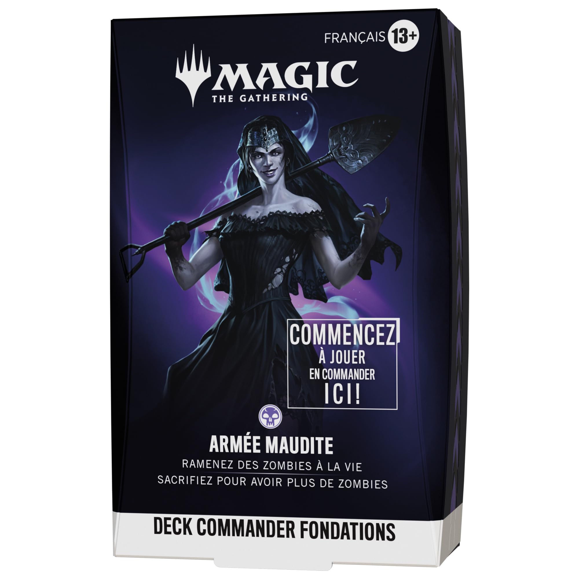 Deck Commander Fondations de Magic: The Gathering - Armée maudite | Deck de 100 Cartes + Accessoires (Version Française)