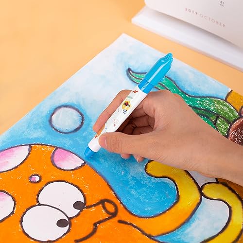 Miniatura 8 de Tienda Basics Crayones de gel giratorios, lavables, 12 colores