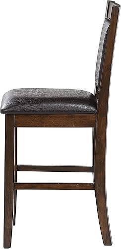Miniatura 7 de Dewey Walnut Upholstered Counter Chair Set of 2, Dining Chairs for Room Table & Seating Chair Sets Kitchen, Counter Height Bar Stools for Kitchen