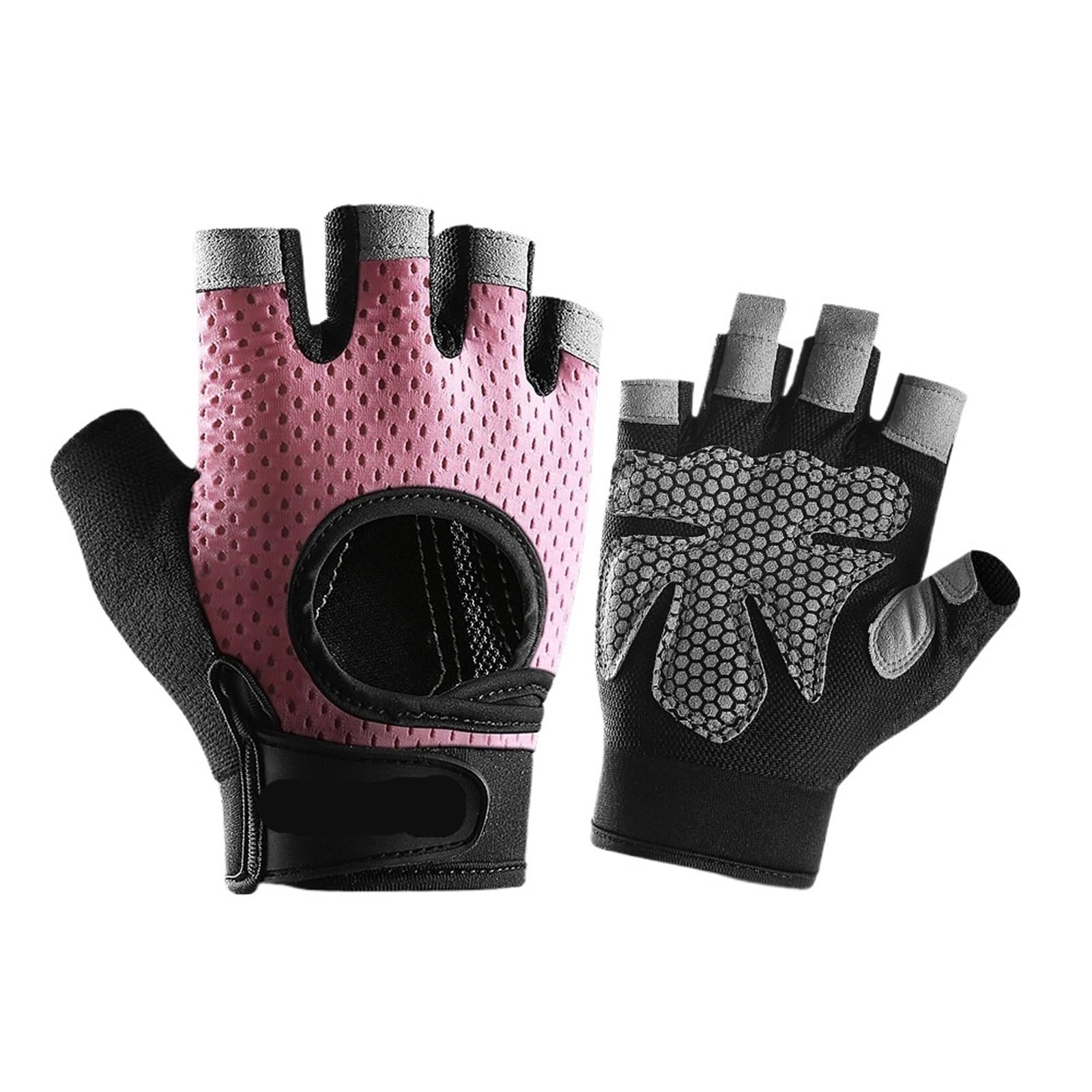 Guanti Da Palestra Guanti da palestra Sport Fitness Uomini e donne Sollevamento pesi ciclismo mezze dita in silicone antiscivolo traspiranti