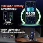 Ulefone Armor 21 16 Go+256 Go Smartphone robuste, 122dB Monsieur le Président, MTK G99 Android 15 Téléphone verrouillé, 64MP Cam principale, 24MP La vision nocturne Cam, 6.58" FHD+ Écran, 9600mAh, IP68 Double SIM 4G