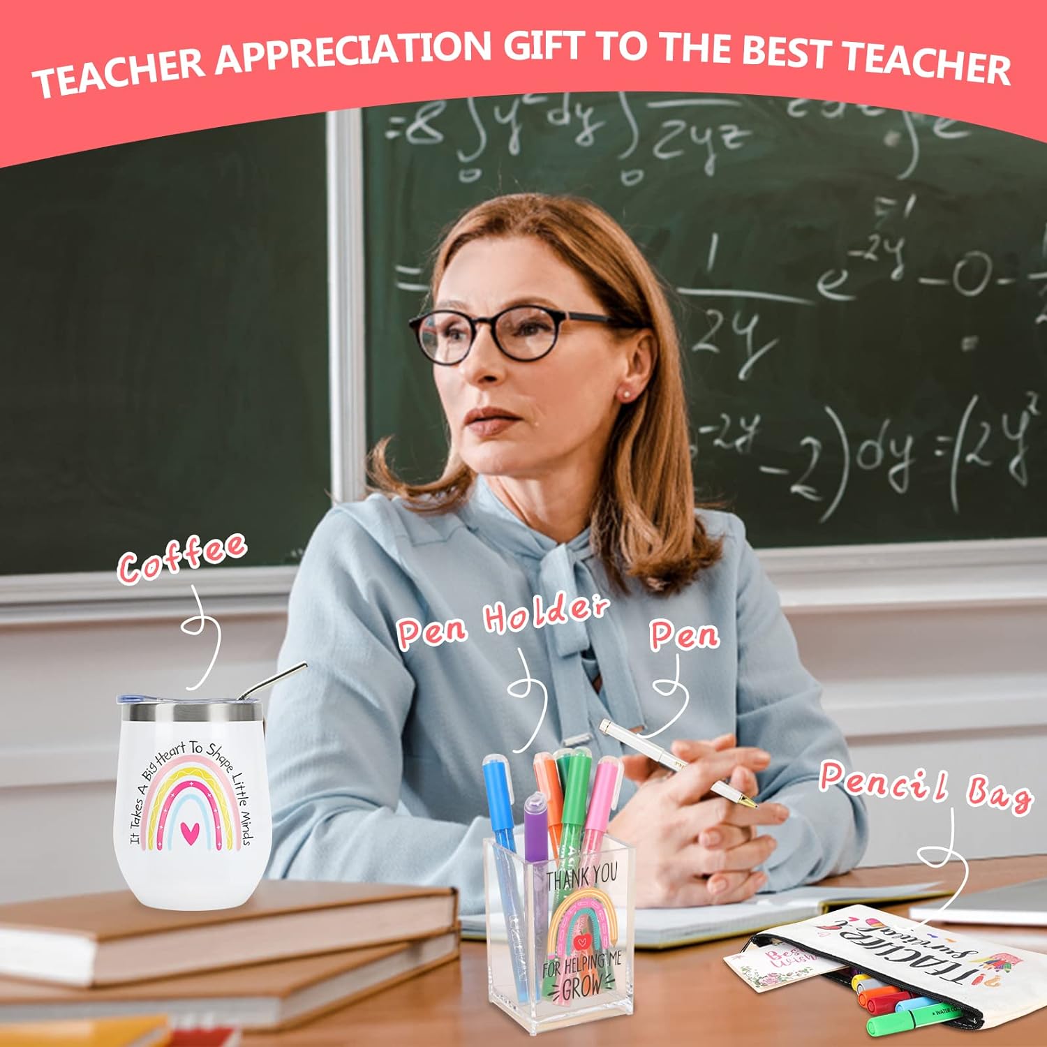 Best Teacher Appreciation Gifts for Women, Christmas, Birthday, Back to School, Thank You Gifts for Teacher, 12 oz Tumbler Gift Basket - Image 3