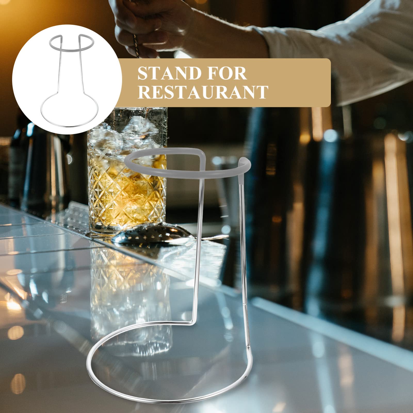 Stojak na karafkę do whisky i kulki do czyszczenia, ociekacz kuchenny i uchwyt na butelkę na blat do kieliszków do wina, kielichy i kieliszki, elegancki stojak ekspozycyjny do restauracji i domu