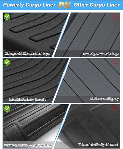 Vista 58 de Powerty Tapete de carga para BMW X5 2019-2025 2026, forro de carga TPE para todo tipo de clima, forros de maletero resistentes para BMW X5 sin