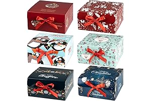 ARTLYMERS Christmas Gift Boxes with Lids