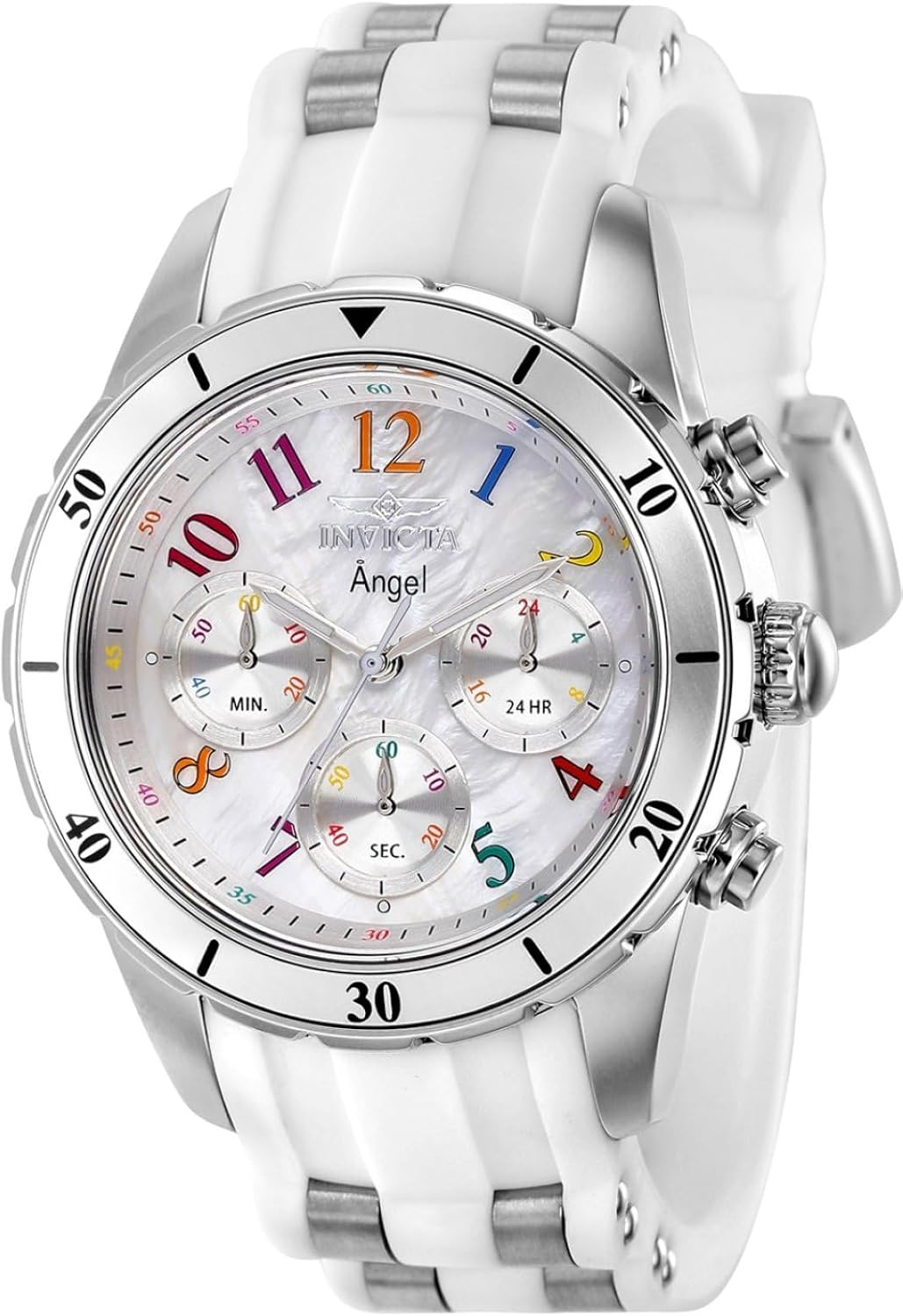 Invicta Women's 24901 Angel Analog Display Quartz White Watch