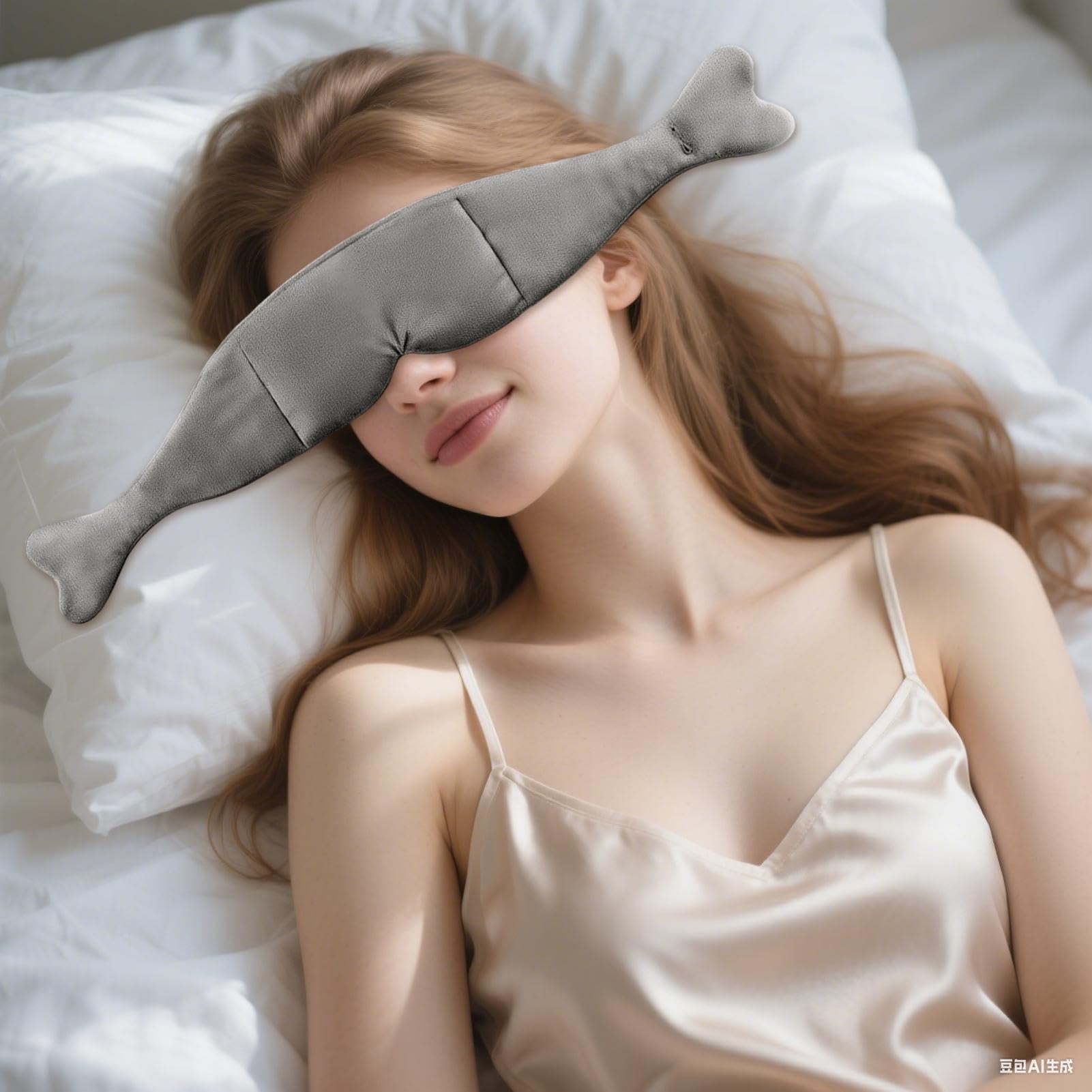 Maschera Da Sonno Pesata Pressione Delicata Copertura Blocca Luce | Copriocchi ponderato Ideale per casa hotel viaggio in aereo stanza luminosa meditazione diurno