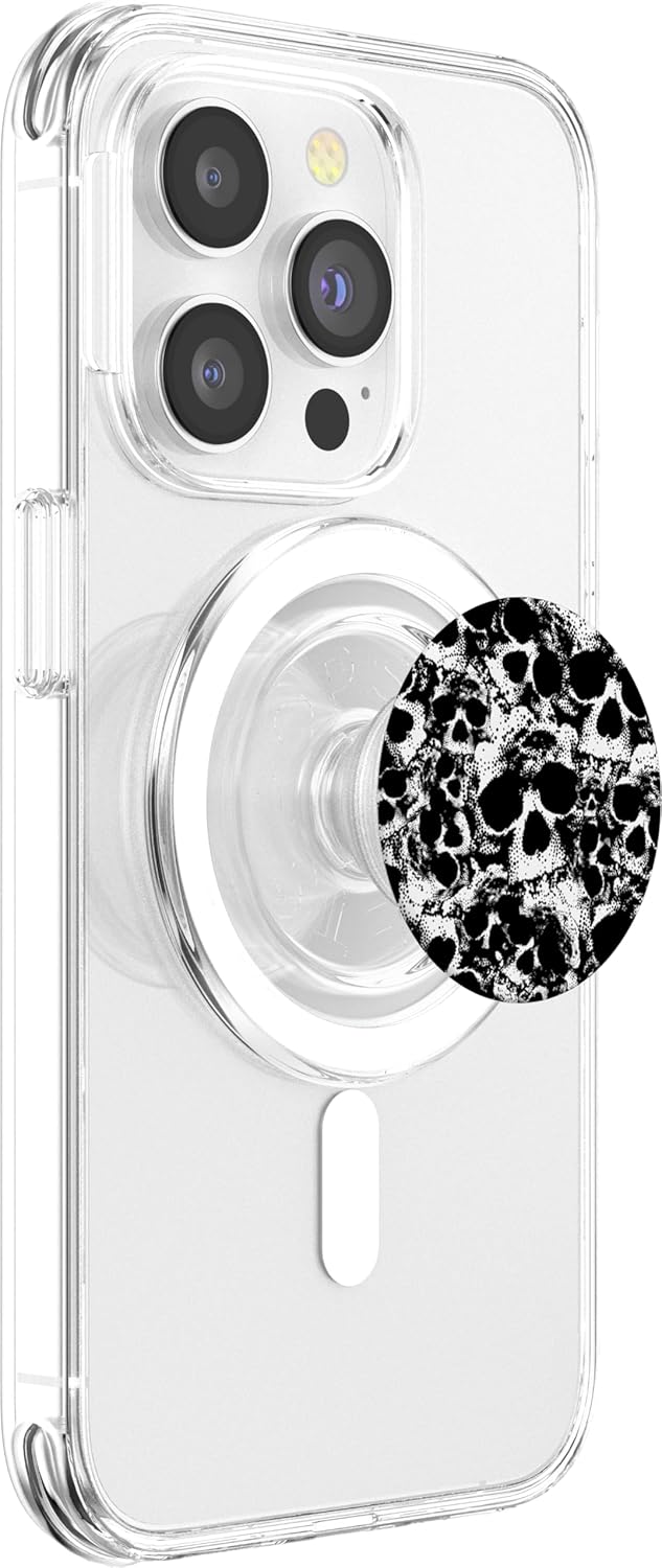 Skull Pattern - Wall Of Skulls PopSockets MagSafe PopGrip for iPhone