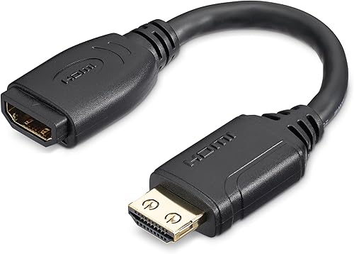 Miniatura 2 de StarTech.com Cable de ahorro de puerto HDMI de alta velocidad de 6 pulgadas con 4K 60Hz - Cable adaptador corto HDMI 2.0 macho a hembra - Extensor