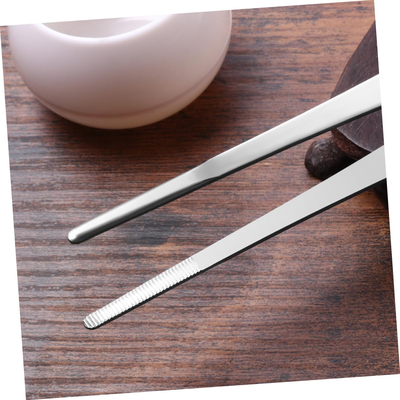 SUPVOX Pinzette in Acciaio Inox 2 Pezzi Dritte e Curve Antiscivolo 25cm per Alimentazione Rettili e Ragni Lavoro Manuale Fai da Te Durable
