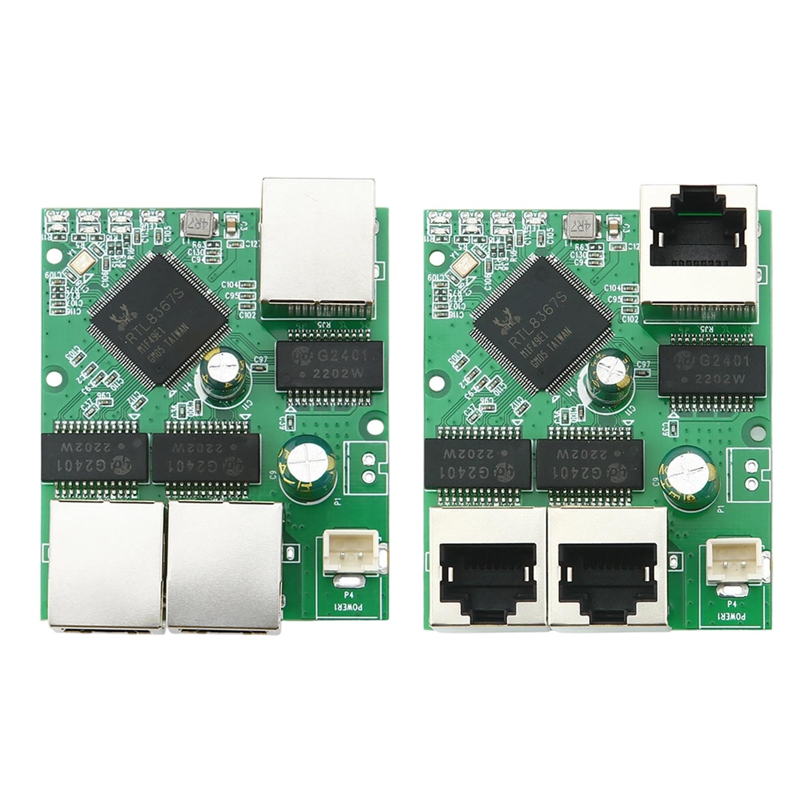 Industriale 3 Porte Gigabit Ethernet Switcher Modulo RJ45 Dispositivo di trasmissione di rete Accessori scheda madre Interni Basso Consumo energetico Cambiamento