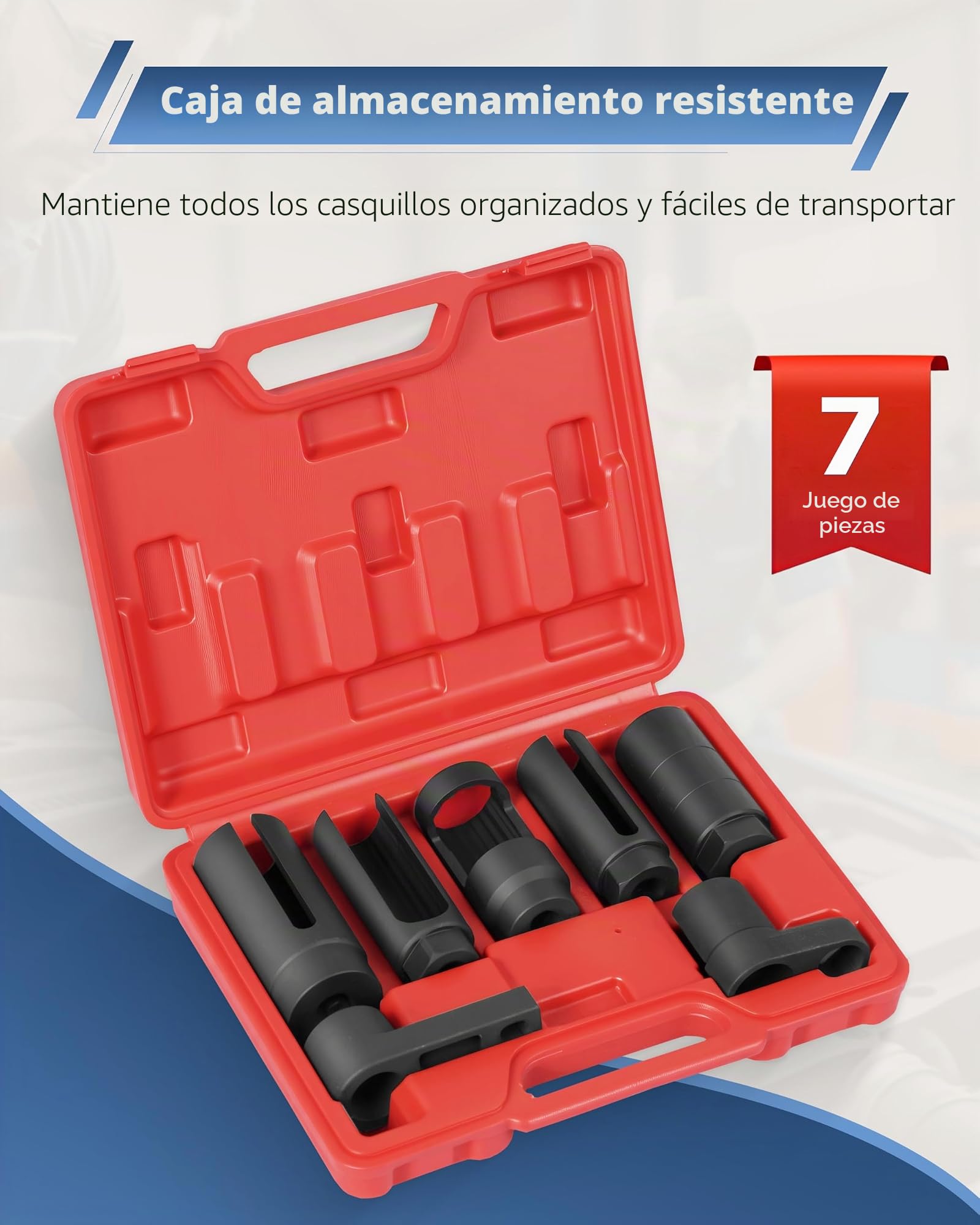 Juego de 7 extractores de sensor de oxígeno, 3/8" y 1/2" para envío de presión de aceite